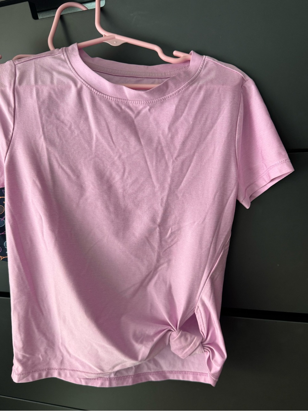 DSG Light Pink Short-Sleeve Tee with Side Knot